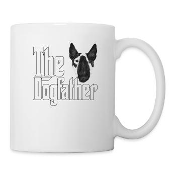 Bullterier Chien Papa Chien Père Chiens Papa Père Rouge - Mug blanc - blanc - Droite