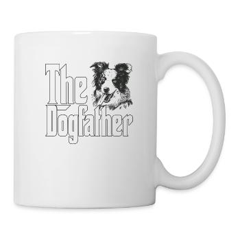 Border Collie Dog Dad Dogfather Dogs Daddy Father - Tasse - Weiß - Rechts