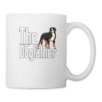 Chien de montagne suisse Papa Dogfather Chiens Papa Fa - Mug blanc - blanc - Droite