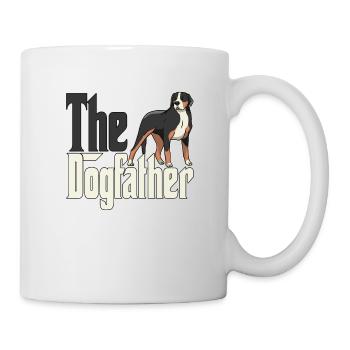 Chien de montagne suisse Papa Dogfather Chiens Papa Fa - Mug blanc - blanc - Droite