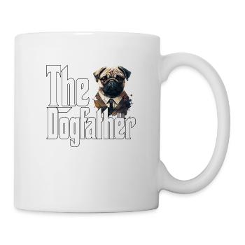 Pug Dog Dad Dogfather Dogs Daddy Father Rottie - Tasse - Weiß - Rechts