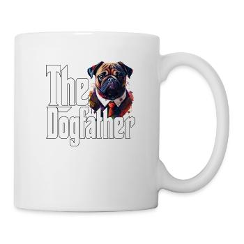 Pug Dog Dad Dogfather Dogs Daddy Father Rottie - Tasse - Weiß - Rechts
