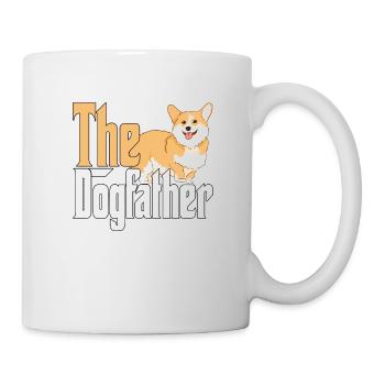 Corgi Chien Papa Chien Père Chiens Papa Père Rottie - Mug blanc - blanc - Droite