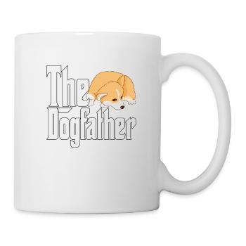 Corgi Dog Dad Dogfather Dogs Daddy Father Rottie - Tasse - Weiß - Rechts