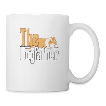 Corgi Dog Dad Dogfather Dogs Daddy Father Rottie - Tasse - Weiß - Rechts