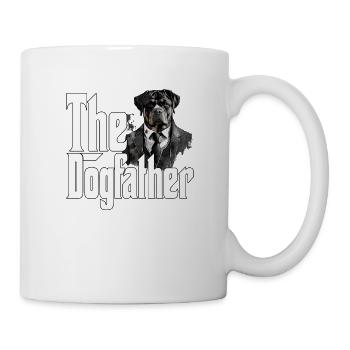 Rottweiler Dog Dad Dogfather Dogs Daddy Father Rot - Tasse - Weiß - Rechts