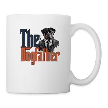 Rottweiler Dog Dad Dogfather Dogs Daddy Father Rot - Tasse - Weiß - Rechts