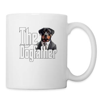 Rottweiler Dog Dad Dogfather Dogs Daddy Father Rot - Tasse - Weiß - Rechts