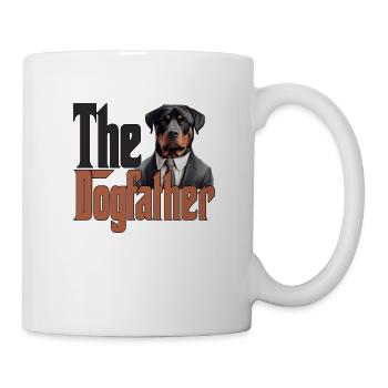 Rottweiler Dog Dad Dogfather Dogs Daddy Father Rot - Tasse - Weiß - Rechts