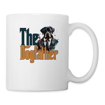 Rottweiler Dog Dad Dogfather Dogs Daddy Father Rot - Tasse - Weiß - Rechts