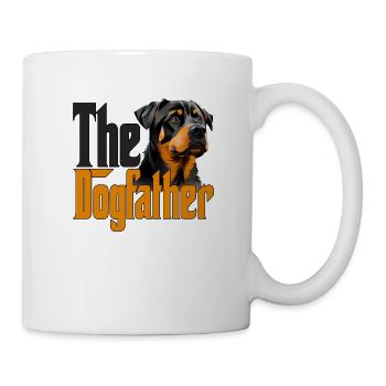 Rottweiler Dog Dad Dogfather Dogs Daddy Father Rot - Tasse - Weiß - Rechts