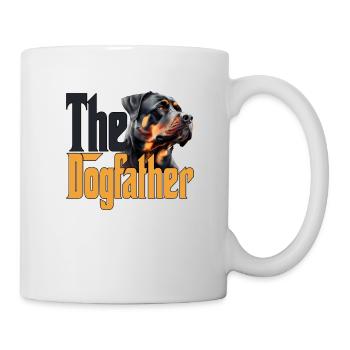 Rottweiler Dog Dad Dogfather Dogs Daddy Father Rot - Tasse - Weiß - Rechts
