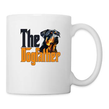 Rottweiler Dog Dad Dogfather Dogs Daddy Father Rot - Tasse - Weiß - Rechts