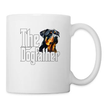 Rottweiler Dog Dad Dogfather Dogs Daddy Father Rot - Tasse - Weiß - Rechts