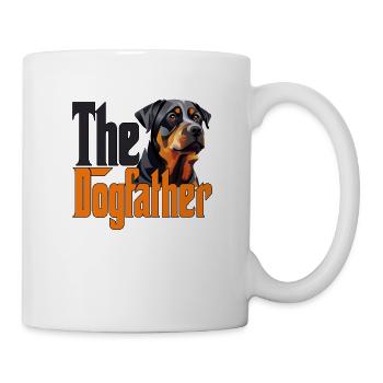 Rottweiler Dog Dad Dogfather Dogs Daddy Father Rot - Tasse - Weiß - Rechts