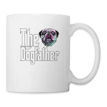 Pug Dog Dad Dogfather Dogs Daddy Father Rottie - Tasse - Weiß - Rechts
