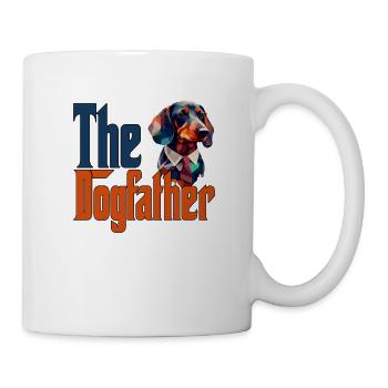 Teckel Chien Papa Dogpère Chiens Papa Père Rott - Mug blanc - blanc - Droite
