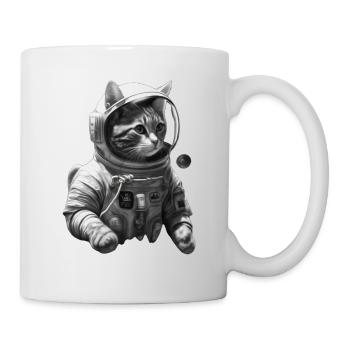 Eine süße Astronauten-Katze - Tasse - Weiß - Rechts