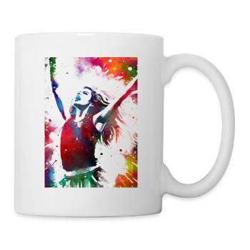 Cheerleader sport art #cheerleader - Mug blanc - blanc - Droite
