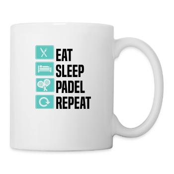 Padel Tennis Paddel Padelball Padeln Padeltennis - Tasse - Weiß - Rechts