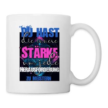Blume des Lebens - Tasse - Weiß - Rechts