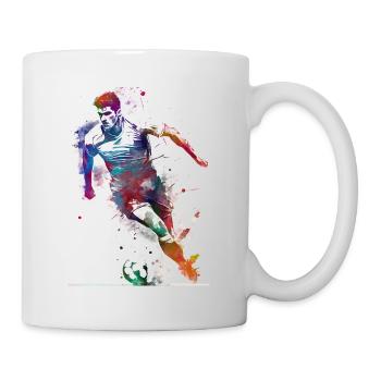 Fußballspieler Sport Kunst #football #soccer - Tasse - Weiß - Rechts