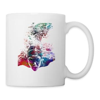 Swimmer sport art #swimmer #sport - Mug - white - Right
