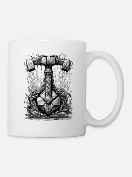 Le marteau de Thor - Mug blanc - blanc