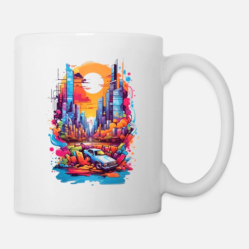 Stadtbild - Tasse - Weiß