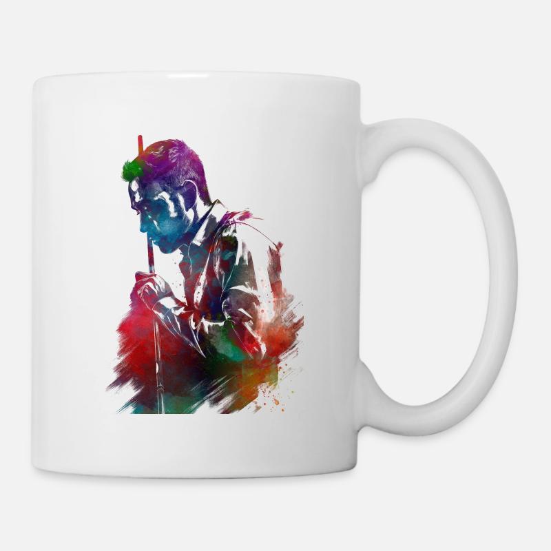 Joueur de billard #snooker - Mug blanc - blanc