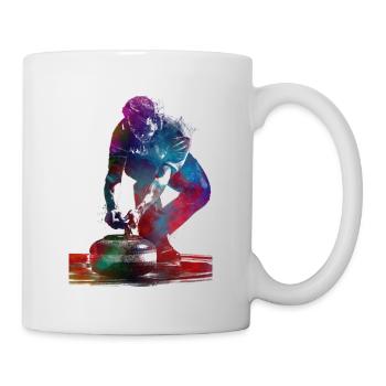 Curling-Sportkunst-#curling - Tasse - Weiß - Rechts