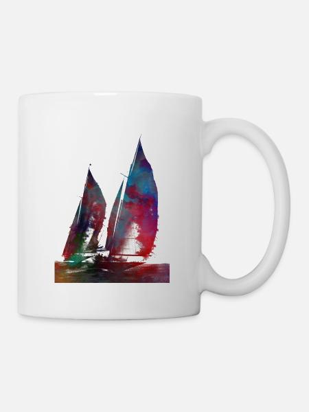 Segelsport Kunst #sailing - Tasse - Weiß