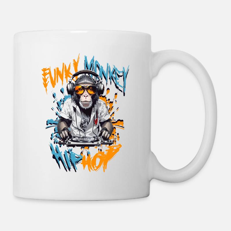 Monkey Hip Hop - Mug - white