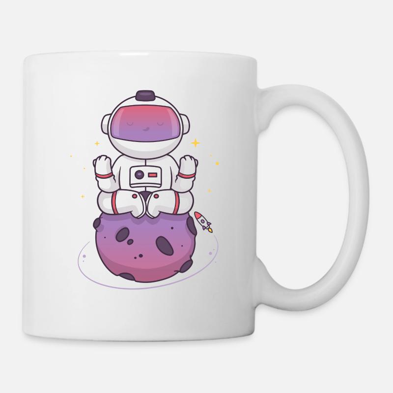 Space Yoga - Mug blanc - blanc