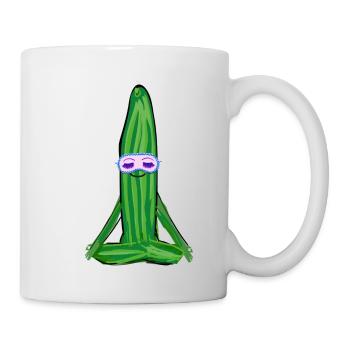 concombre,yoga concombre, yoga, namaste - Mug blanc - blanc - Droite