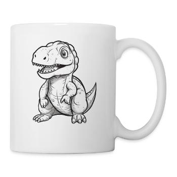 Tyrannosaurus rex girl trex gift - Mug - white - Right