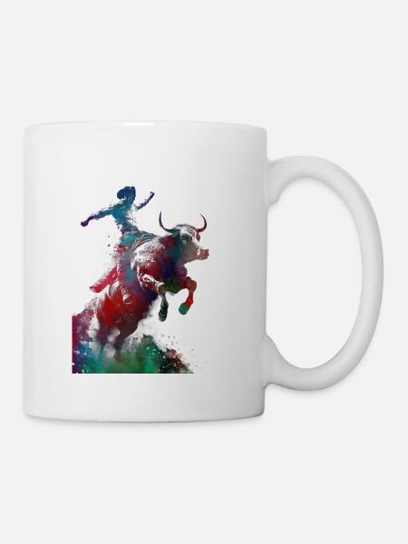 Sports de rodéo #rodeo - Mug blanc - blanc