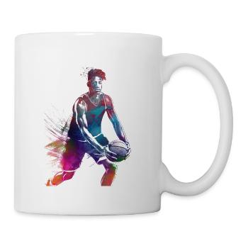 Joueur de basket-ball #basketball #sport - Mug blanc - blanc - Droite