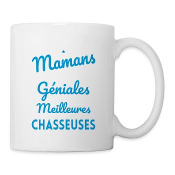 Mamans géniales les meilleures sont Chasseuses - Mug blanc - blanc - Droite