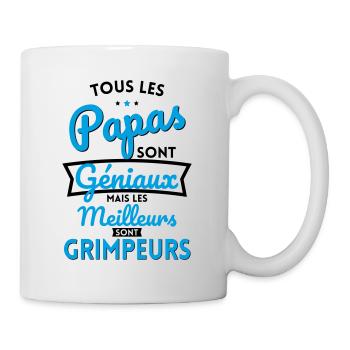 Papas géniaux mais les meilleurs sont Grimpeurs - Mug blanc - blanc - Droite