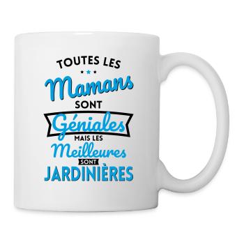 Mamans géniales les meilleures sont Jardinières - Mug blanc - blanc - Droite