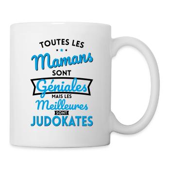 Mamans sont géniales les meilleures sont Judokates - Mug blanc - blanc - Droite