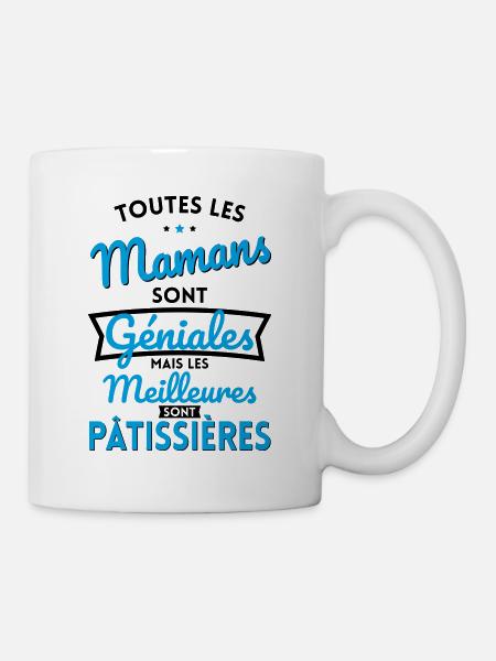 Mamans géniales les meilleures sont Pâtissières - Mug blanc - blanc