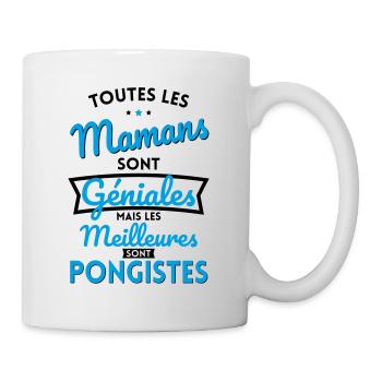 Mamans sont géniales les meilleures sont Pongistes - Mug blanc - blanc - Droite