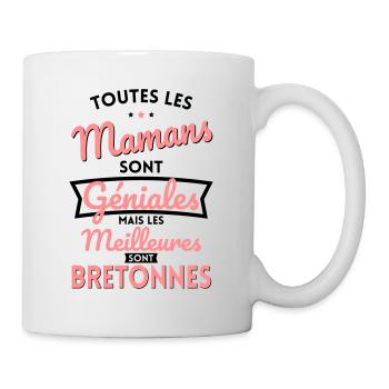 Mamans géniales les meilleures sont Bretonnes - Mug blanc - blanc - Droite
