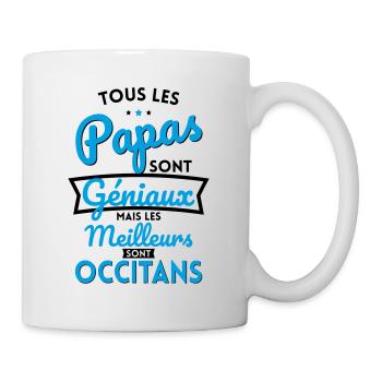 Papas géniaux mais les meilleurs sont Occitans - Mug blanc - blanc - Droite