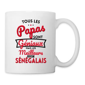 Papas géniaux mais les meilleurs sont Sénégalais - Mug blanc - blanc - Droite