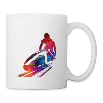 Art du sport de bobsleigh #bobsleigh #sport - Mug blanc - blanc - Droite