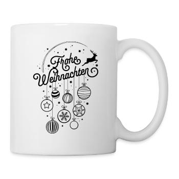 Frohe Weihnachten Ugly Christmas Sweater Geschenk - Tasse - Weiß - Rechts