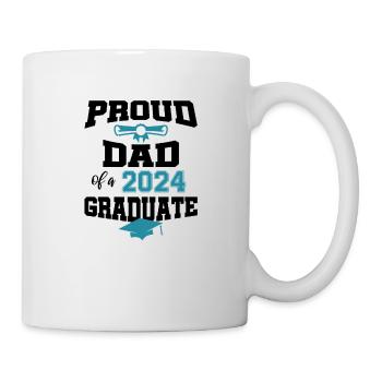 Absolvent Sponsion Graduate stolzer Vater 2024 - Tasse - Weiß - Rechts